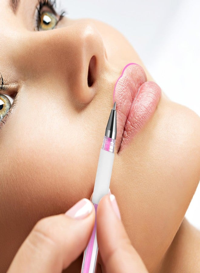 Beaupretty Pen Stencil Pen Long Lasting Makeup Eye Brow Liners Lip Mapping Pen Pink - Image 5