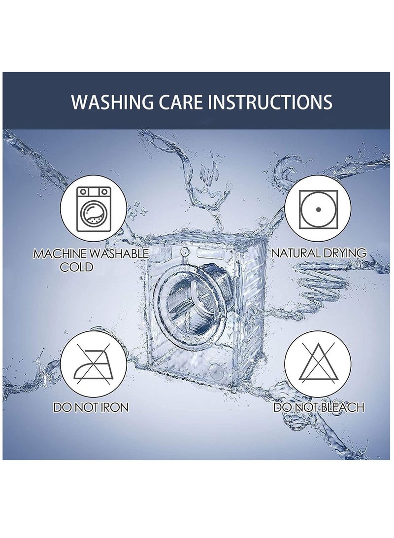 جولدن ميليون غطاء أريكة منزلق للكرسي بذراعين مع أشرطة مطاطية وواقي أثاث قابل للغسل ومضاد للانزلاق وقابل للتمدد لديكور المنزل (مقعدين) الوسائد غير متضمنة - Image 4