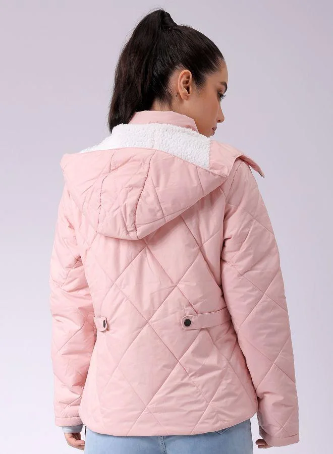 Freehand Women Slim Fit Solid Puffer Jacket