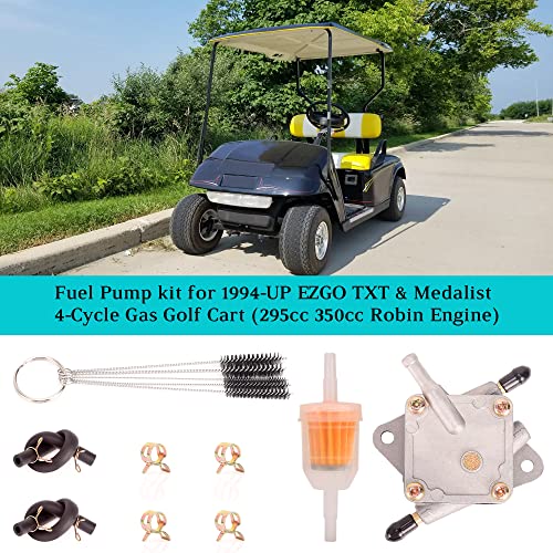 10L0L Fuel Pump for EZGO TXT & Medalist 1994-2003 4-Cycle Gas Golf Cart with 295cc 350cc Robin Engine, Replace OEM# 72021-G01 S5148 - Image 3