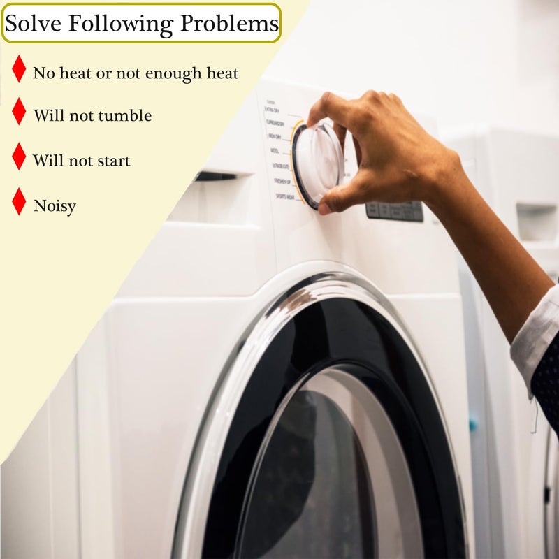 Cykemo 341241 Dryer Drum Belt - Replacement For Whirlpool Kenmore Dryer Part Ap2946843  Fsp341241  W10127457  3394651  8066065  Ps346995  14210003  31001026  31531589  529597 (2Pack) - Image 3