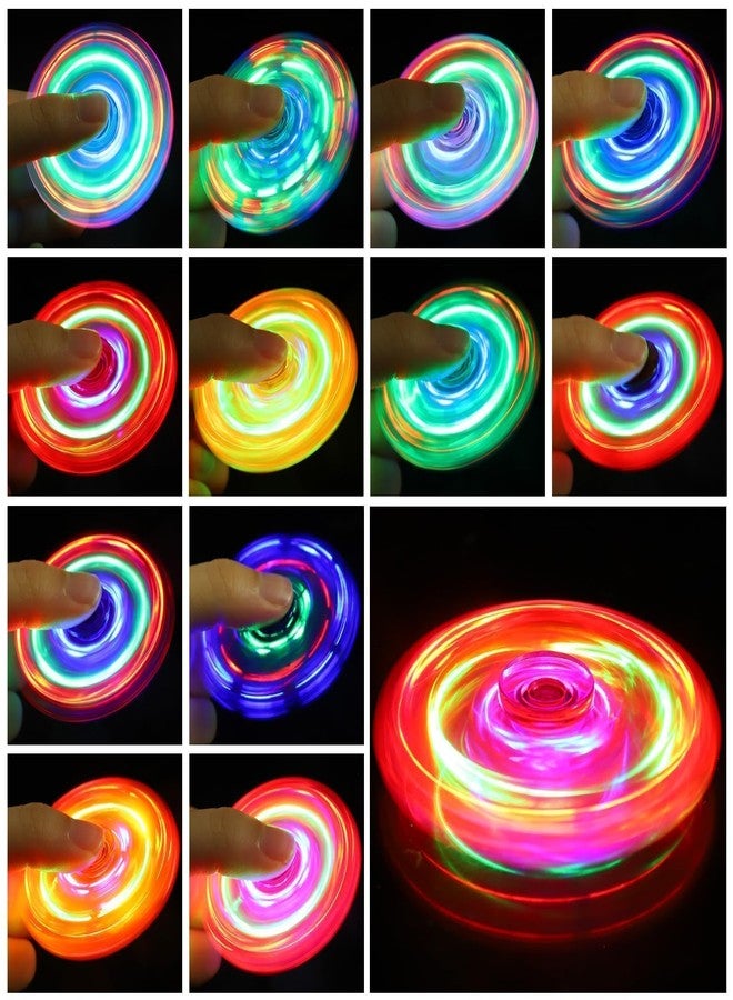 ANGGIKO Fidget Spinners 12 Pack, Light Up Fidget Spinners Bulk, Glow in The Dark Birthday Party Supplies Classroom Prizes Return Gifts - Image 2