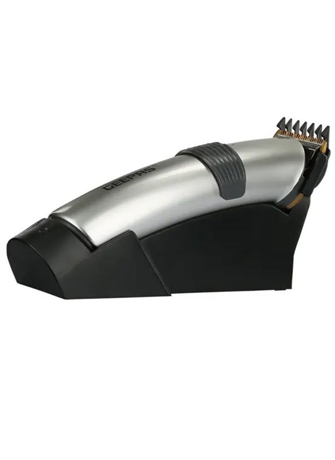 GEEPAS GEEPAS Professional Hair Clipper Electric And Beard Trimmer With High Capacity Battery, Includes 5 Comb Attachments, Brush, Oil Stainless Steel Blade And Sharp Adjustable Cordless Using GTR8684  - Image 3