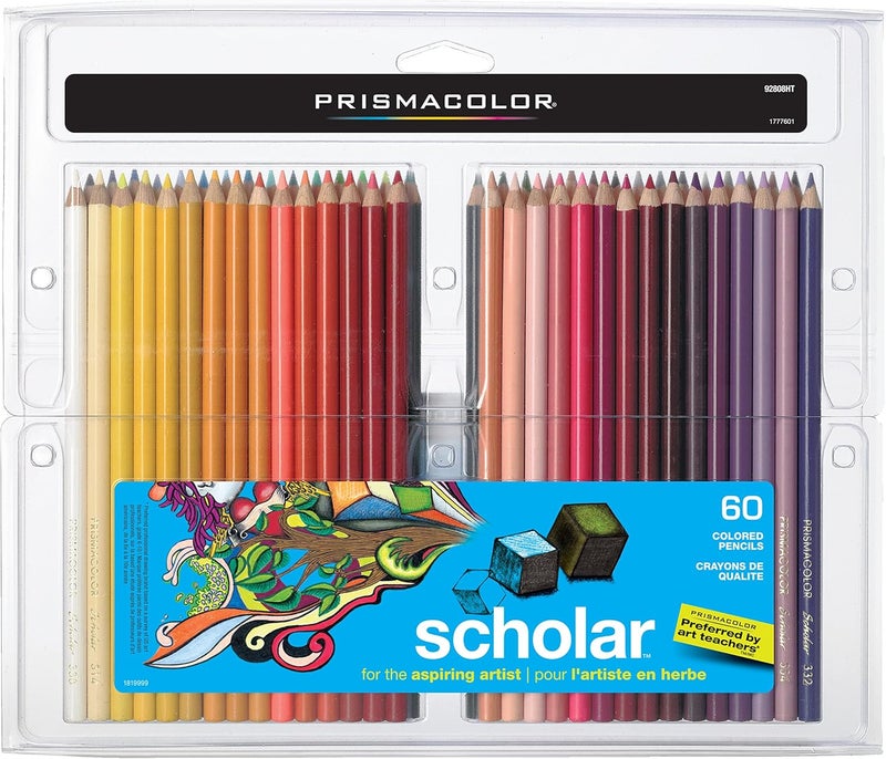 Prismacolor مجموعة أقلام تلوين بريزماكولور سكولار، 60 لون متنوع للفنانين الطموحين - Image 2