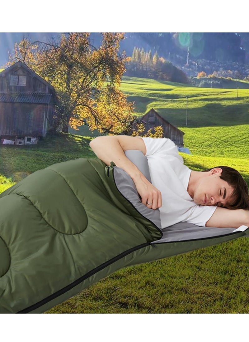 MIXDE Single Sleeping Bag, Lightweight Outdoor Camping Equipment with Compression Sack for Warm and Cool Weather, Waterproof Sleeping Bag for Backpacking, Hiking, Fishing, Traveling  - Image 5
