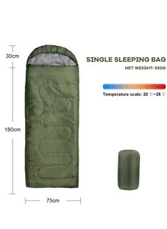MIXDE Single Sleeping Bag, Lightweight Outdoor Camping Equipment with Compression Sack for Warm and Cool Weather, Waterproof Sleeping Bag for Backpacking, Hiking, Fishing, Traveling  - Image 2