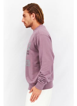 adidas Originals Men Sportswear Fit Long Sleeves Adicolor Sweatshirt, Light Purple  - Image 2