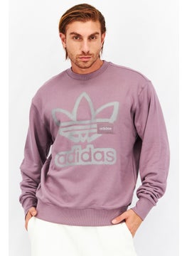 adidas Originals Men Sportswear Fit Long Sleeves Adicolor Sweatshirt, Light Purple  - Image 1