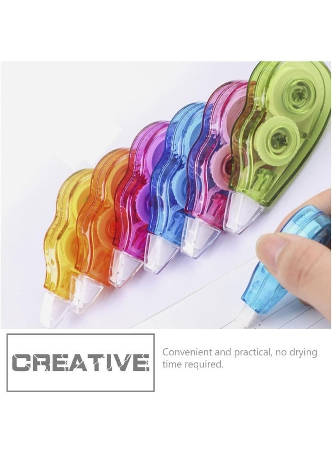 HPRT Mini Correction Tape 6 Pcs, Correction Tapes with Colorful Plastic Shell, Compact White Out Tape for School, Office, Homework, Notes and Daily Writing Supplies (Multicolor, 6.5 × 3 cm Each) - Image 4