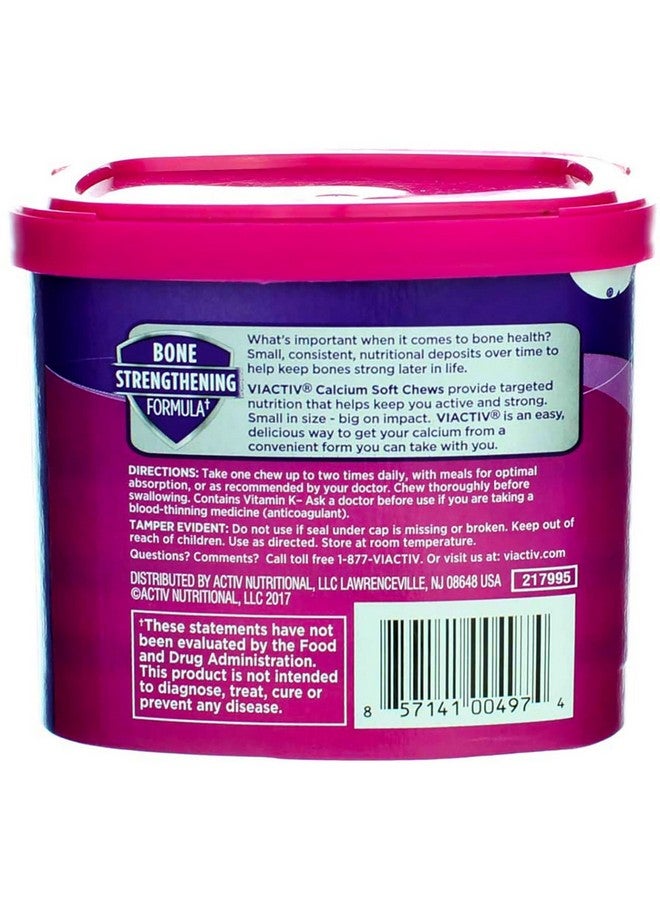VIACTIV Calcium Plus D, Soft Chews, Milk Chocolate 60 ea (Pack of 3) - Image 4