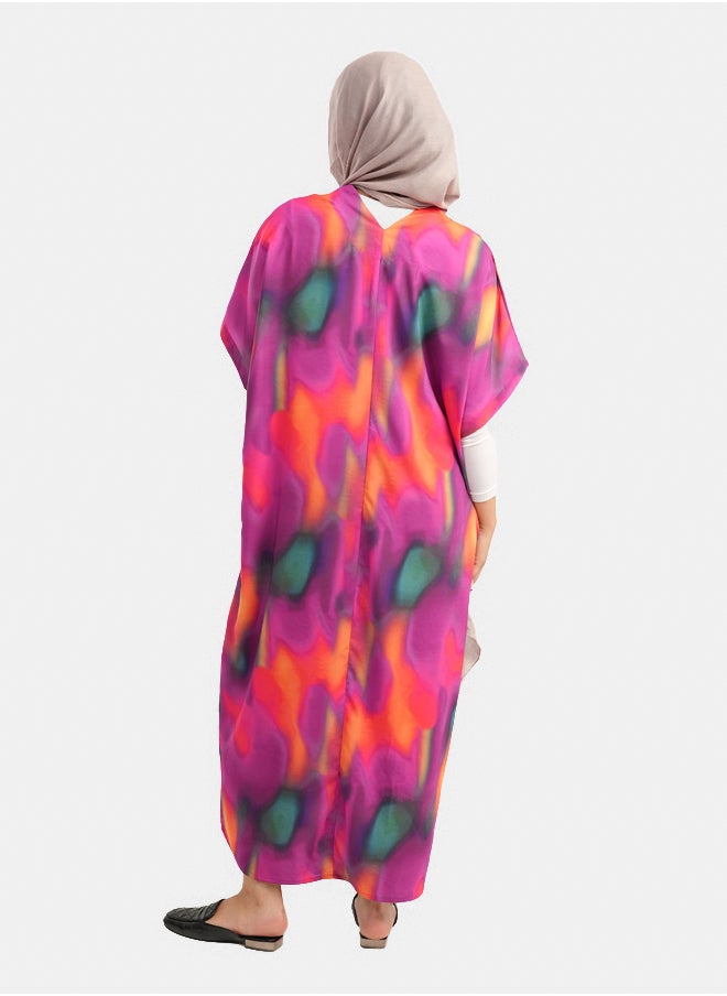 Clue - Dress with Dolman Short Sleeves - Image 1