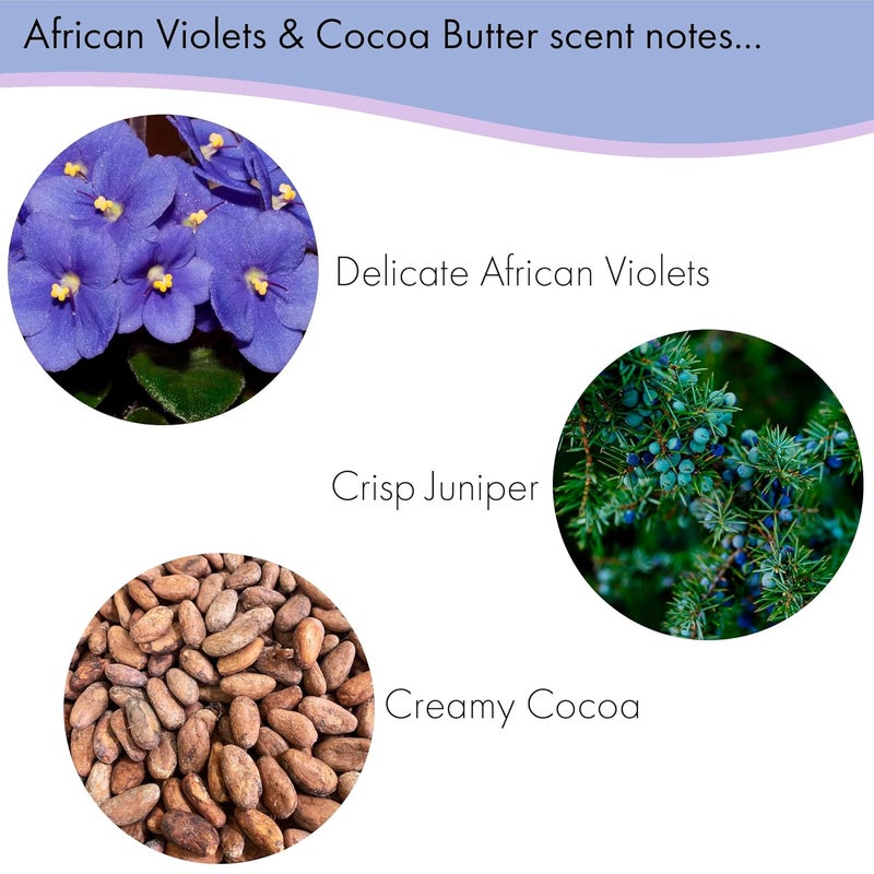 greenwich bay Floral Mini Soap Bar and Lotion Sampler African Violet and White Tea Set of 4 Enriched with Shea Butter Essential Oils and Natural Extracts Party Favors and Basket Fillers - Image 3