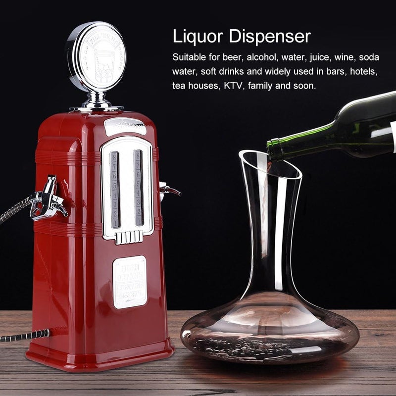 klarako Liquor Dispenser, 1000cc Gas Pump Beverage Liquor Dispenser with Two Independent Pump, Great for Party Beer Water Juice Wine - Image 3