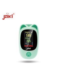 JZIKI JZIKI Children's Pulse Oximeter - Fingertip Blood Oxygen Monitor,Green  - Image 1