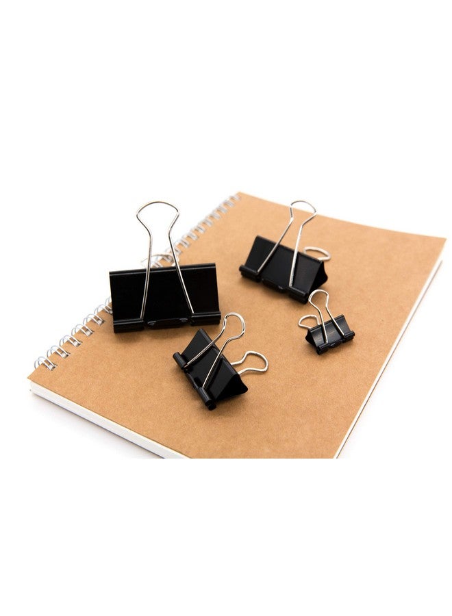 DSTELIN Binder Clips Paper Clamps Assorted Sizes 100 Count (Black), X Large, Large, Medium, Small, X Small And Micro, 6 Sizes In One Pack, Meet Your Different Using Needs.  - Image 4