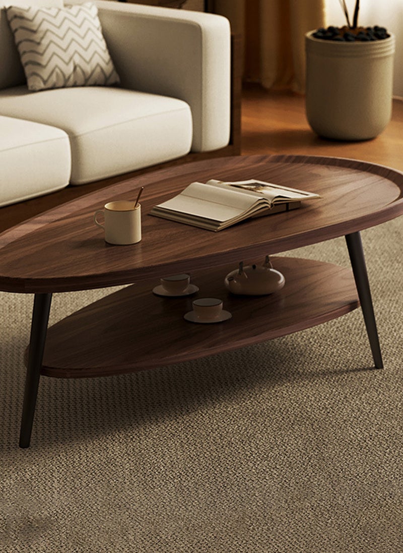 Sharpdo 2-Tier Coffee Table,Center Coffee Tables For Living Room,MDF Sofa Side Table,Modern End Table with Storage Shelf, Multifunctional Table Dining Table,Office Desktop table - Image 3