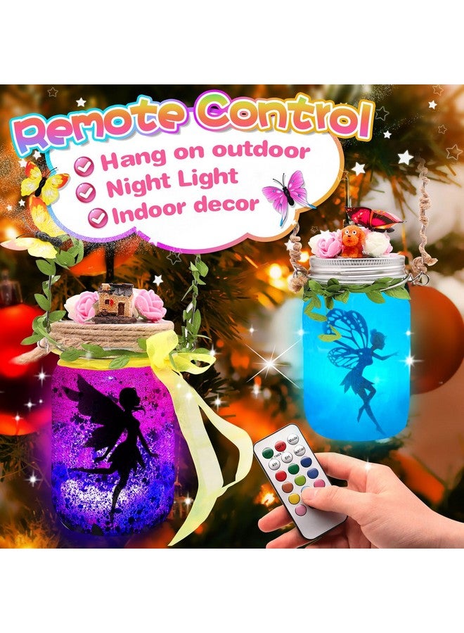 Alritz Fairy Lantern Craft Kit - Christmas Gifts For Kids Girls - Remote Control Mason Jar Night Light - Diy Garden Decorations Art Project Ornaments, Creative Activities Birthday Ages 4 5 6 7 8 9+ - Image 3