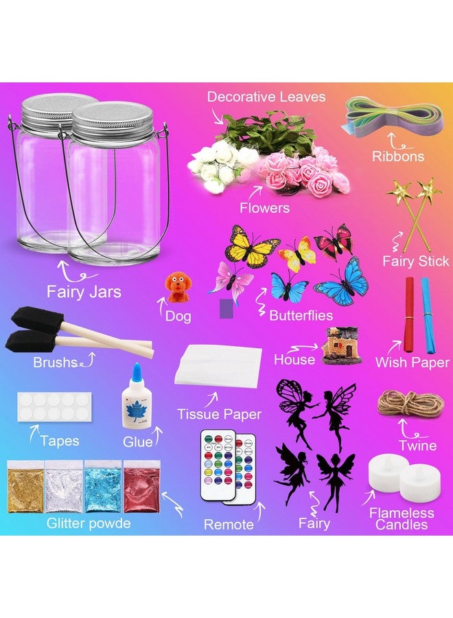 Alritz Fairy Lantern Craft Kit - Christmas Gifts For Kids Girls - Remote Control Mason Jar Night Light - Diy Garden Decorations Art Project Ornaments, Creative Activities Birthday Ages 4 5 6 7 8 9+ - Image 4