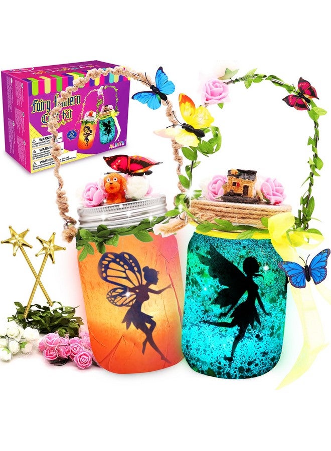 Alritz Fairy Lantern Craft Kit - Christmas Gifts For Kids Girls - Remote Control Mason Jar Night Light - Diy Garden Decorations Art Project Ornaments, Creative Activities Birthday Ages 4 5 6 7 8 9+ - Image 1