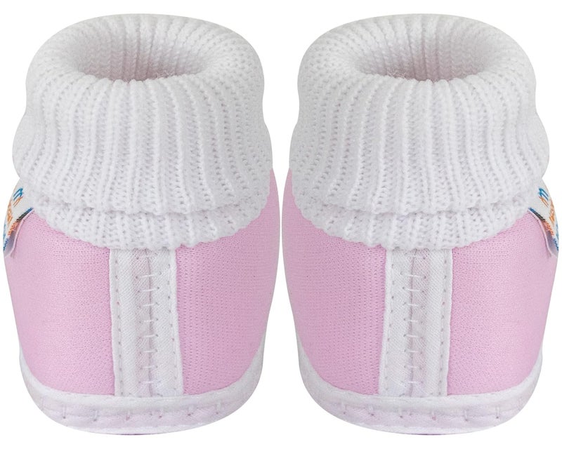 Neska Moda 6 To 12 Months Baby Boys & Girls Pack of 2 Pair Cotton Butterfly Booties -SK175andBT2146 - Image 3
