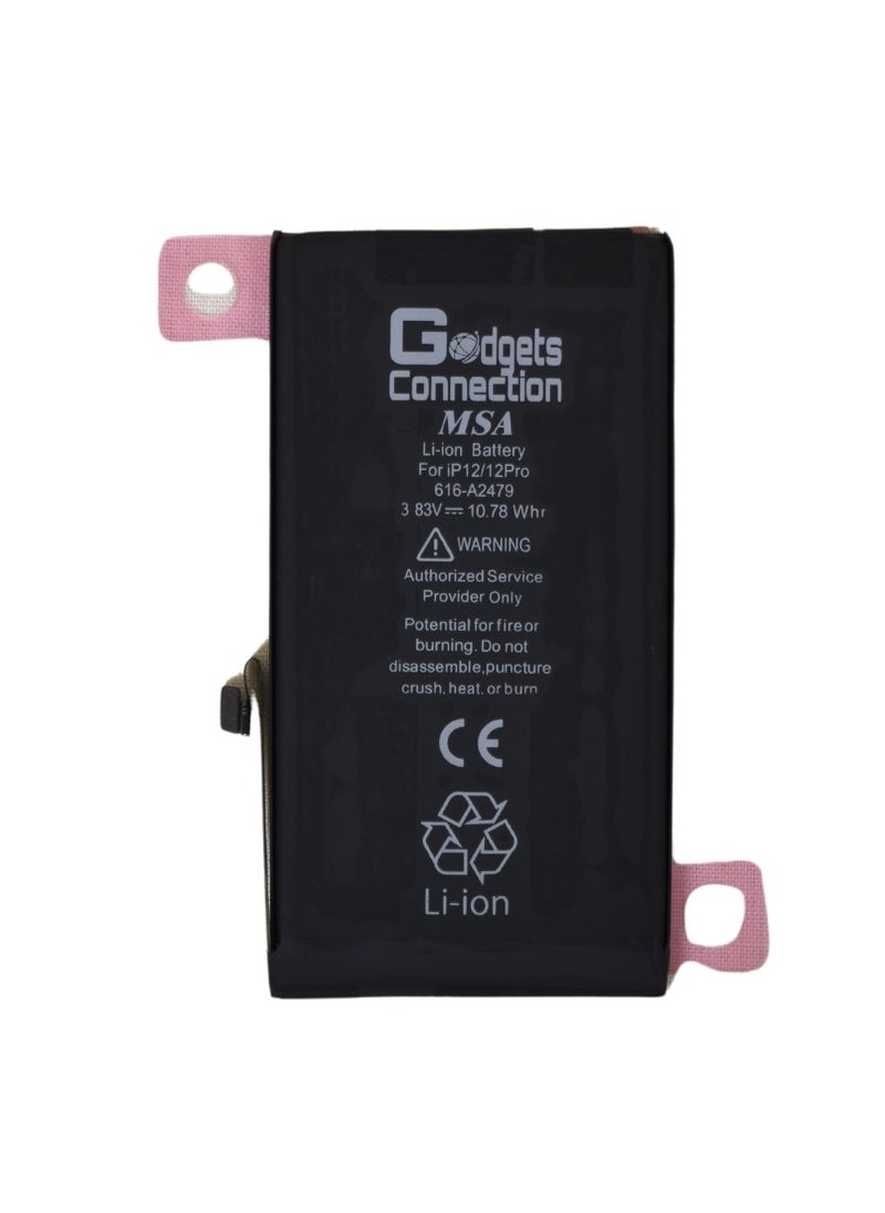 Gadgets Connection - Replacement battery for Apple iPhone 12/12 pro in black - Image 1