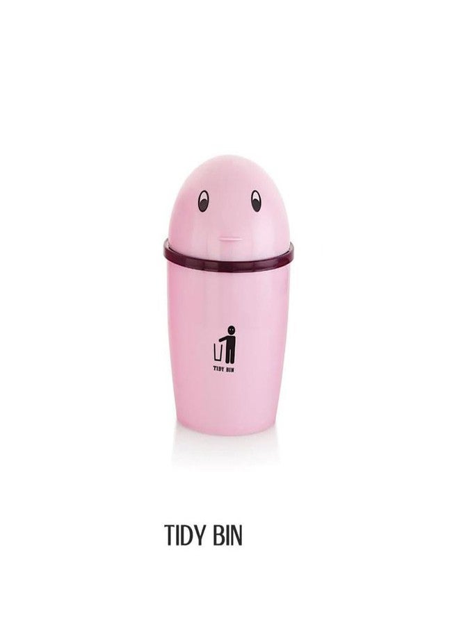 PUTHAK Mini Multiuse Dustbin for Table, Office, Desk, Bedroom With Attached Lid - Plastic, Random Color (Tidy-Bin) - Image 2