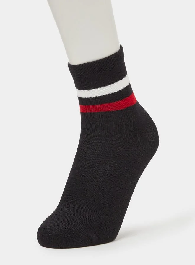 Styli Pack of 4 - Boys Striped Cotton Blend Socks