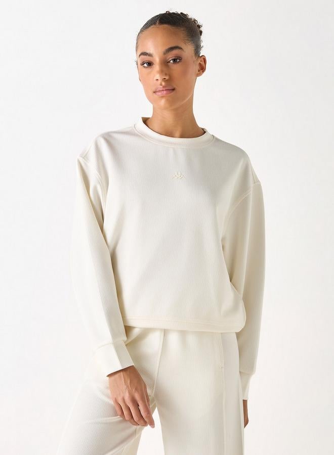 Kappa Logo Print Sweatshirt with Long Sleeves - Image 1