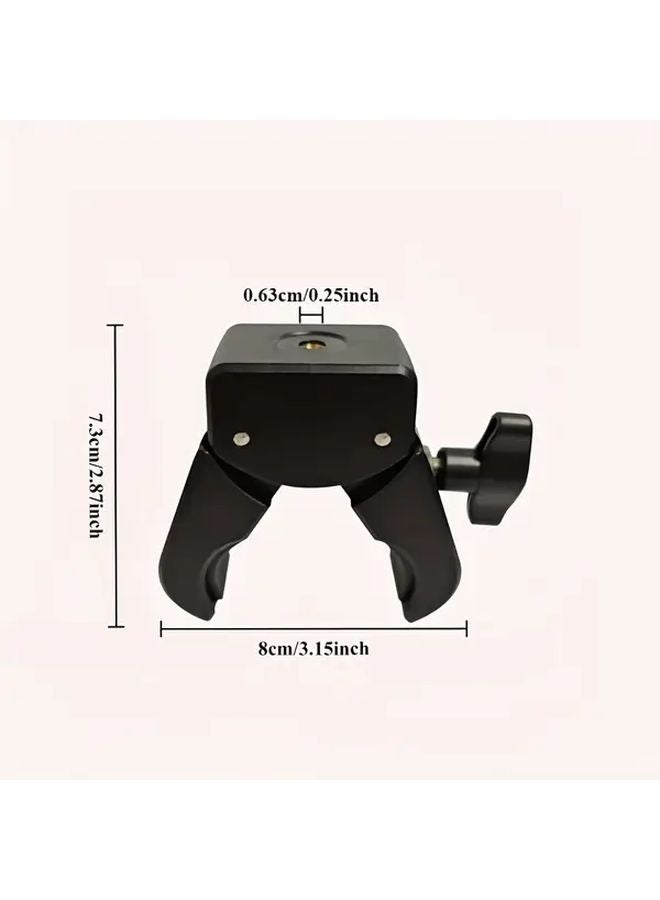 2pcs Heavy Duty Adjustable Pan Tilt Head Tripod Mount with 1 4 20 Thread for Camera Phone Bicycle - Image 3