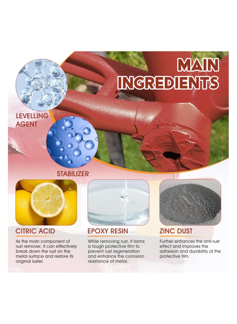 SYOSI Rust Converter and Remover for Metal, Fast-Acting Rust Treatment for Cars and Metal Surfaces, Ideal for Removing Stubborn Rust Spots Such as Cars and Barbecues (100ml  ) - Image 5