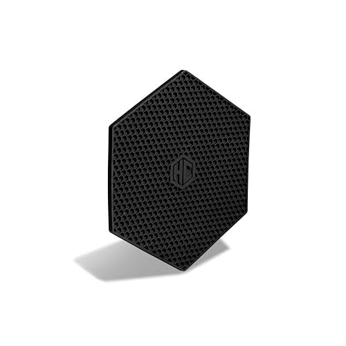 HexClad Hexagon Silicone Trivets, 2-Pack, Nonslip and Heat Resistant Hot Pads, Black - Image 2