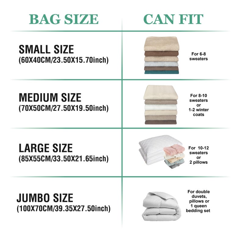 Roomimaster Vacuum Storage Bags with Electric Pump, 10 Large Space Saver Vacuum Seal Bags with Pump, Vacuum Sealer Compression for Clothes, Comforters, Blankets, Bedding - Image 5