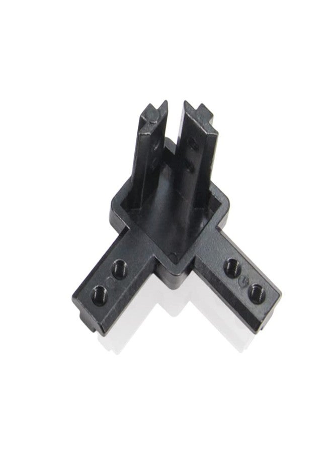 Yeebyee 3 Way End Corner Brackets Connector Set with M6 Screws for 8mm Slot 4040 Series Aluminum Extrusion Profile, 4pcs/Pack (Black-4040Series) - Image 4
