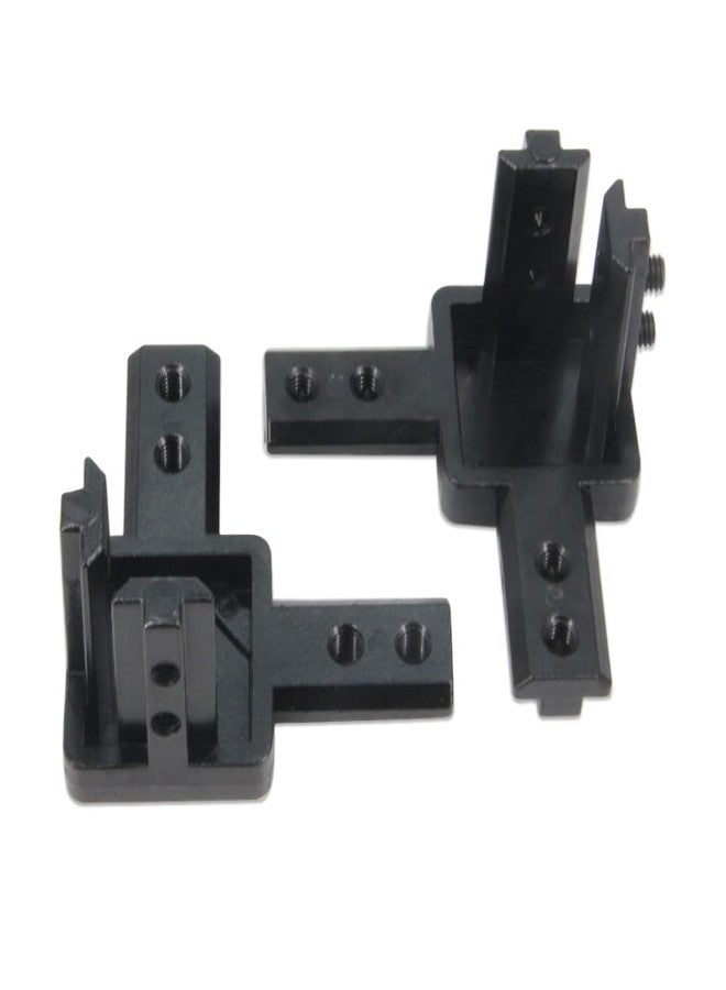 Yeebyee 3 Way End Corner Brackets Connector Set with M6 Screws for 8mm Slot 4040 Series Aluminum Extrusion Profile, 4pcs/Pack (Black-4040Series) - Image 2