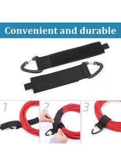 erorex 10Pcs Extension Cord Rope Heavy Duty Storage Straps 3 Sizes Velcro Straps Triangle Buckle For Hanging Loop Cord Organizer With D Buckle Handle For Garage Organization Cables Storage  - Image 2