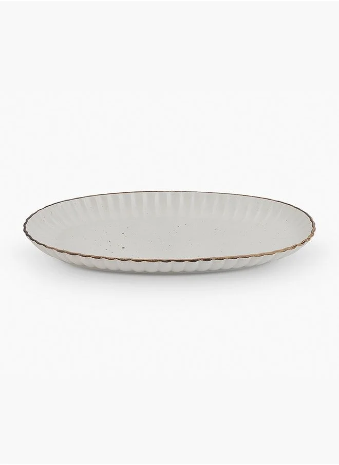 2XL Home Oval Platter Matte WH 36x21.7x3.3cm