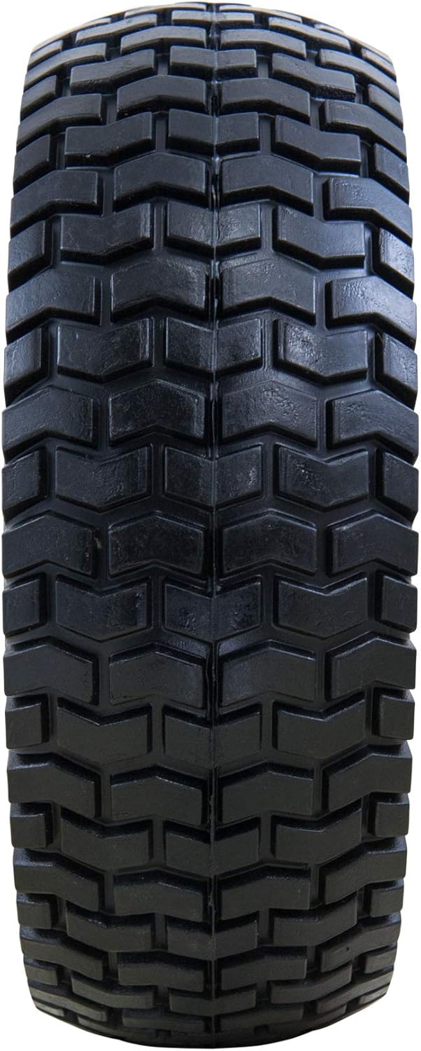 Marathon إطار وعجلة ماراثون 30326 خالية من الهواء 13x5006 مع محور مركزي بديل لفرامل العشب سهل التركيب - Image 3