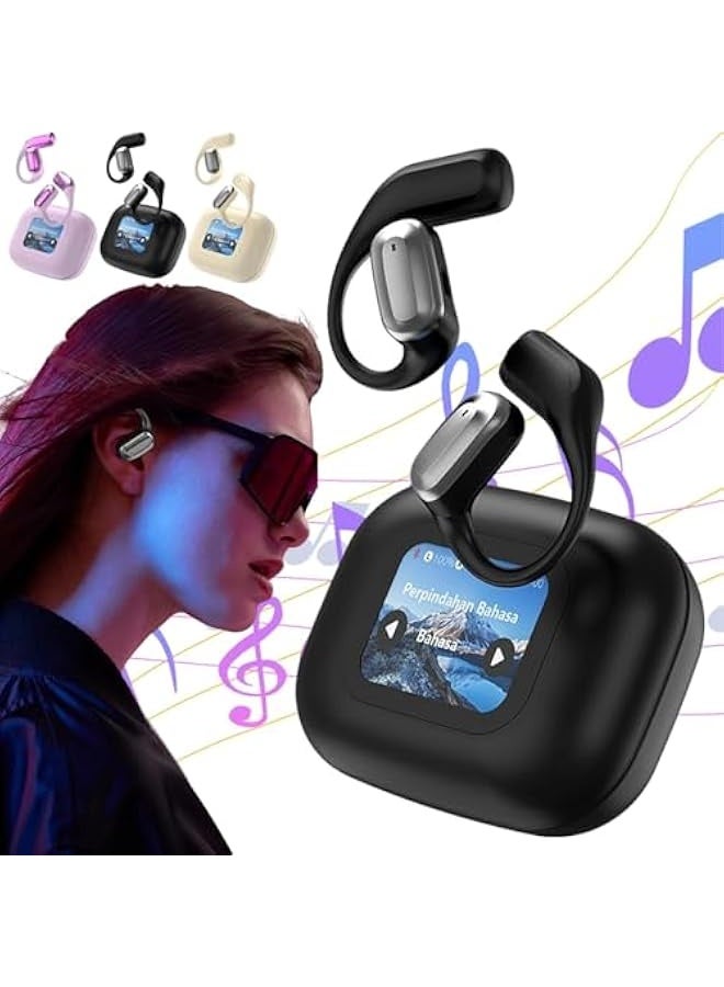 Topleo Vylaras Ai Translator Earbuds,Vylaras Earbuds,Vylaras Earbuds Translate,Vylaras Earbuds Translator, Vylaras Al Translator Earbuds,Vylaras Ai Translation Earbuds,Vylaras Wireless Earbuds (Black)  - Image 1