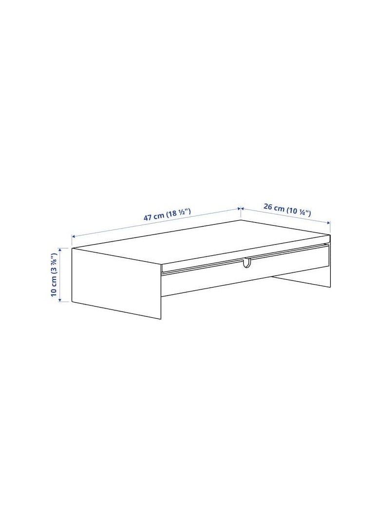 Generic - Screen table with white drawer - Image 1