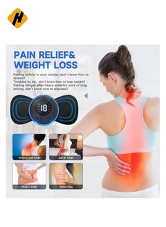 HuHa Body Massager Wireless Portable Neck Massager with 8 Modes and 19 Strength Levels Rechargeable Pain Relief EMS Massage Machine for Shoulder,Arms,Legs,Back Pain for Men and Women  - Image 2