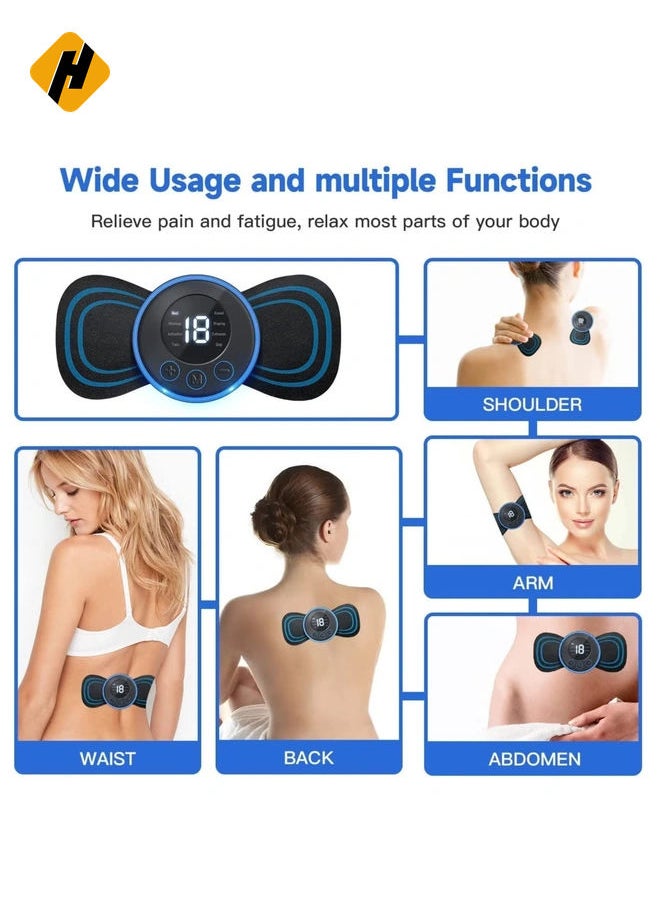 HuHa Body Massager Wireless Portable Neck Massager with 8 Modes and 19 Strength Levels Rechargeable Pain Relief EMS Massage Machine for Shoulder,Arms,Legs,Back Pain for Men and Women  - Image 3