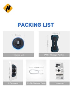 HuHa Body Massager Wireless Portable Neck Massager with 8 Modes and 19 Strength Levels Rechargeable Pain Relief EMS Massage Machine for Shoulder,Arms,Legs,Back Pain for Men and Women  - Image 5