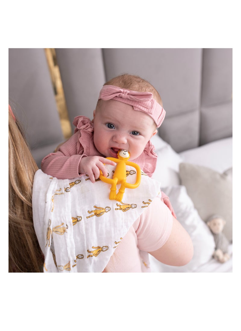 MATCHSTICK MONKEY Teether & Muslin Set Ludo Lion  - Image 4