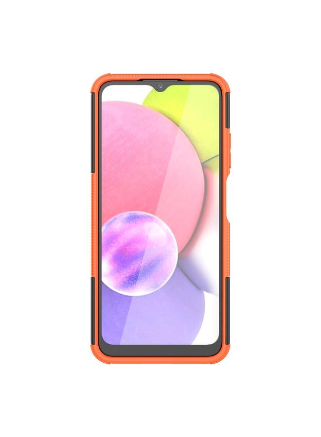 S-TOP Case For Samsung Galaxy A03S 166mm Tire Texture Shockproof TPU+PC Protective Case with Holder - Image 4