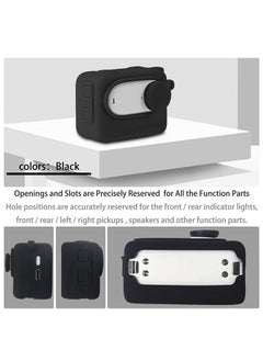 O Ozone Silicone Sleeve Protective Case for Insta360 GO 3 | LCD Lens Glass Anti-Scratch Screen Protector + Lens Cap Guard Action Camera Accessories – Black  - Image 3