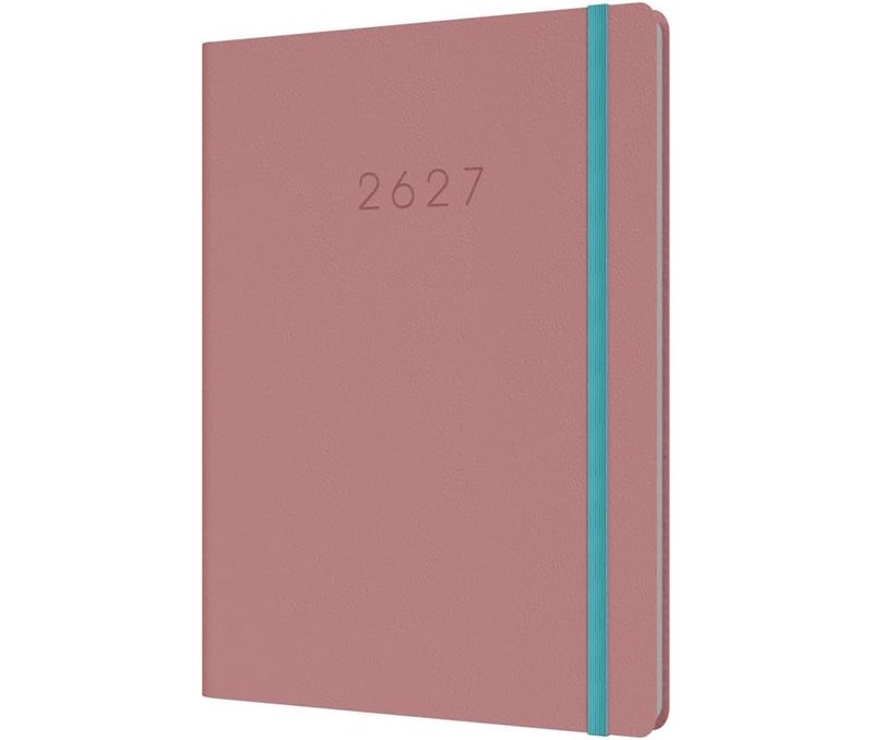 Collins 2026-2027 Mid/Academic Year Planner - 13 Month A5 Week-to-View - Hard Cover - Collins Debden Legacy Range Pink (CL53M.50-2627) - Image 1