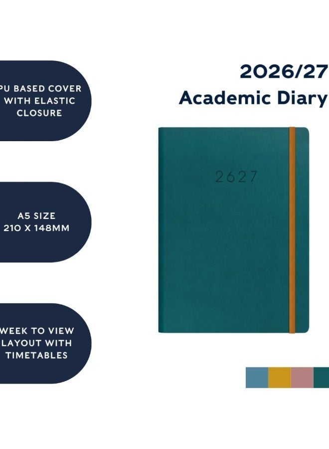 Collins 2026-2027 Mid/Academic Year Planner - 13 Month A5 Week-to-View - Hard Cover - Collins Debden Legacy Range Pink (CL53M.50-2627) - Image 5