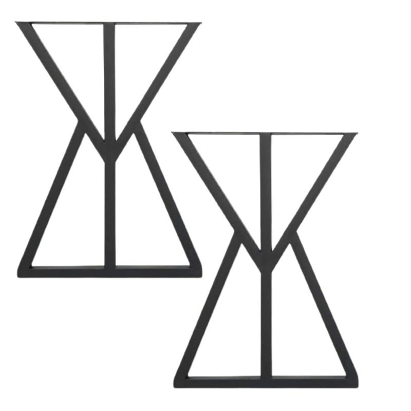 Dcloud Dcloud Furniture Legs Modern Heavy Duty Tall Black Metal Iron Desk Legs RiserBench Furniture Legs for Coffee Table Dining Legs Set of 2 2007X  - Image 2