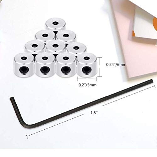Aulufft 120 Pcs Pin Locks Pin Backs Locking Clasp Bulk with Wrench, Aulufft Locking Pin Keepers Backs Locking Clasp Sliver 6 x 5 mm - Image 2