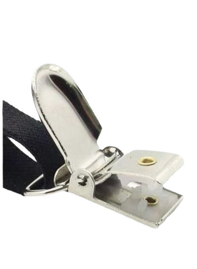 Adjustable Shirt Stays Garters - Non-Slip Inner Pads, Metal Clasps, Elastic Straps - Perfect for Formal & Casual Wear, Men & Women - Image 3